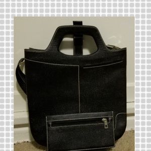 Auth Leather Bally bag